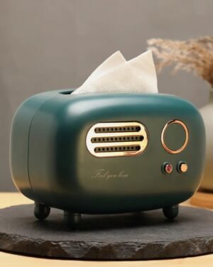 Green Marble Ceramic Planter With Golden Stand