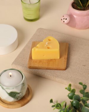 Scented Yellow Cheese Wax Candle