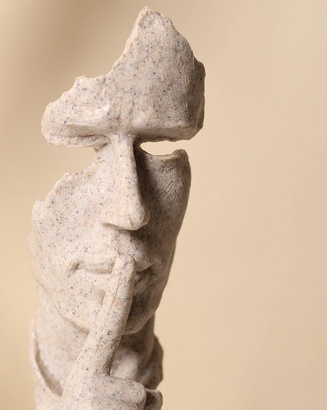 Sandstone Silence Is Golden Decorative Figurine - Image 3