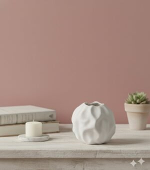 Small White Folded Ceramic Vase