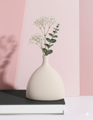 Dome Shaped Plain Embryo Ceramic Vase