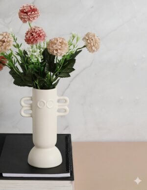 Matte White Four-Eared Vase