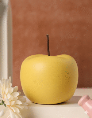 Yellow Apple Ceramic Showpiece