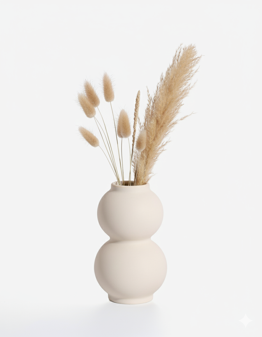 Double Globe Minimalist Embryo Vase - Image 4
