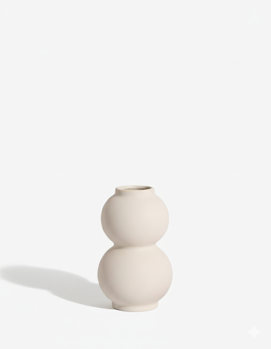 Double Globe Minimalist Embryo Vase - Image 3