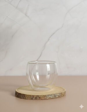 Elegant Double-Walled Glass Espresso/Tea Cup (250ml)