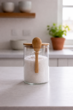 Set of 2 Glass Containers with Glass Air-Tight Lid (700ML Each)