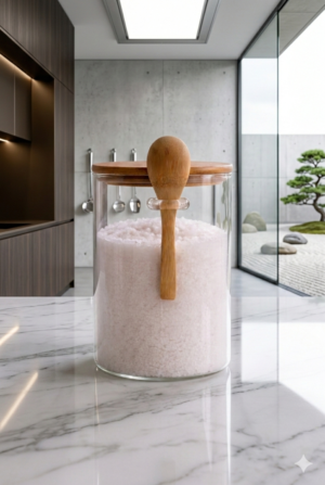 Set of 2 Glass Containers with Glass Air-Tight Lid (1000ML Each)