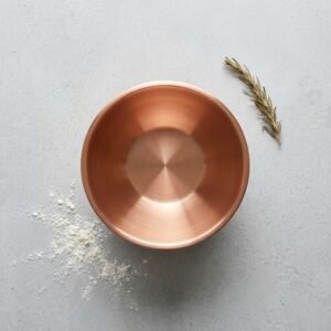3 Piece Anti-Skid Stainless Steel Bowl Set with Silicone Bottom (Rose Gold/Black) | Non-Slip Kitchen Mixing & Serving Bowls