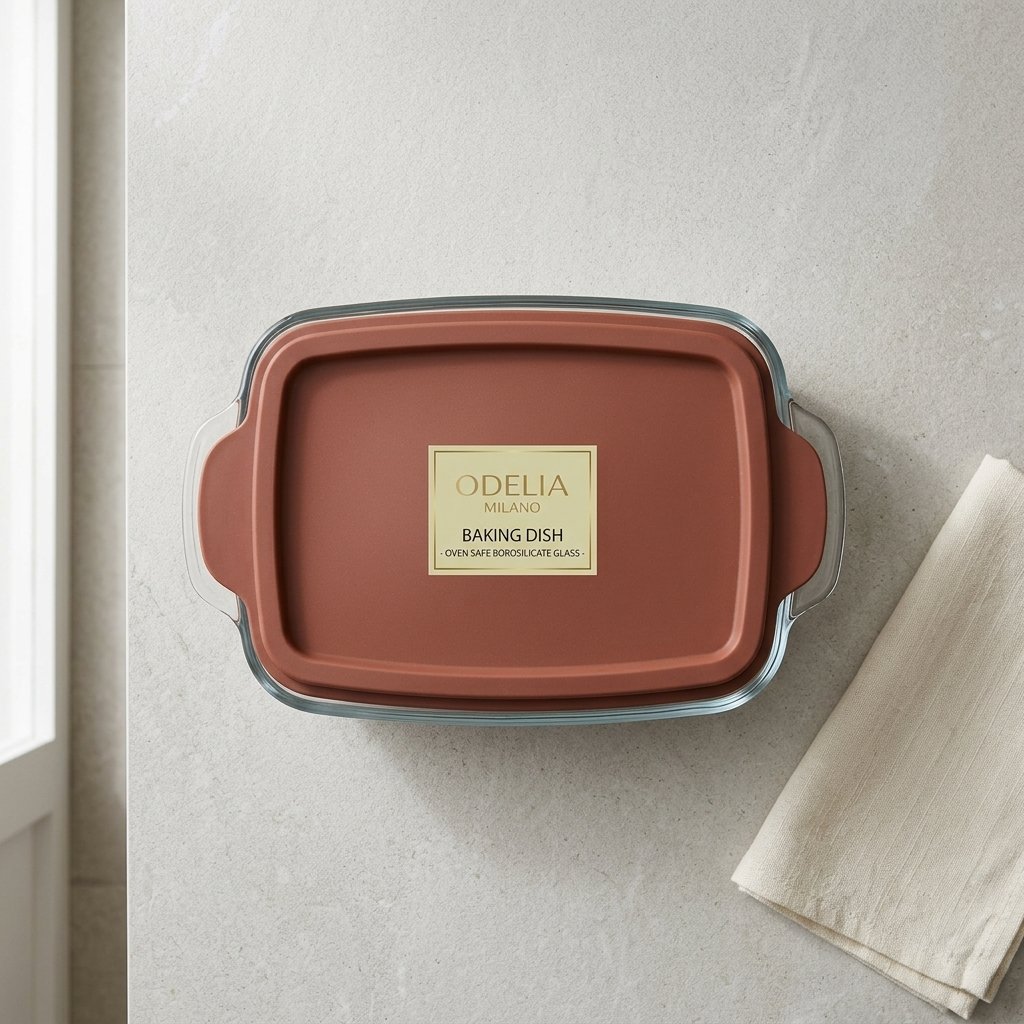 Large Baking Dish with PE Lid (2000ML / 2700ML / 3800ML) | Food Storage & Oven Dish Set (Red) - Image 4