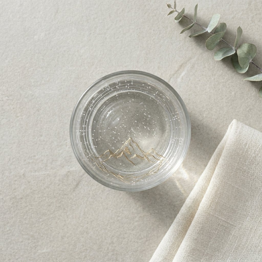 Sculptural Mountain Base Whiskey/Rocks Glass | Premium Multi/Mixed Glass Drinkware - Image 3