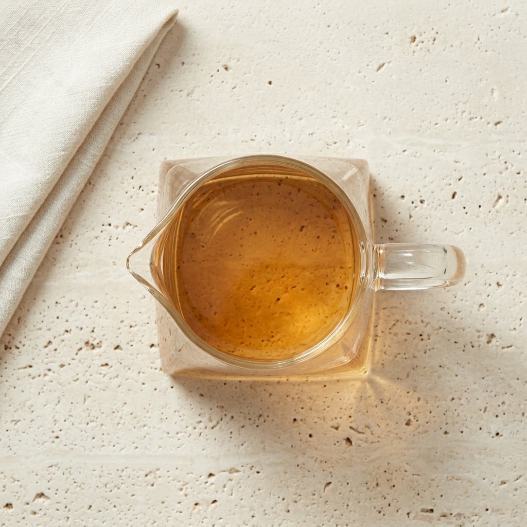 Square Base Glass Gongdao Bei (Fairness Pitcher) 350ML | Multi/Mixed Glass Tea Serving Pitcher - Image 3
