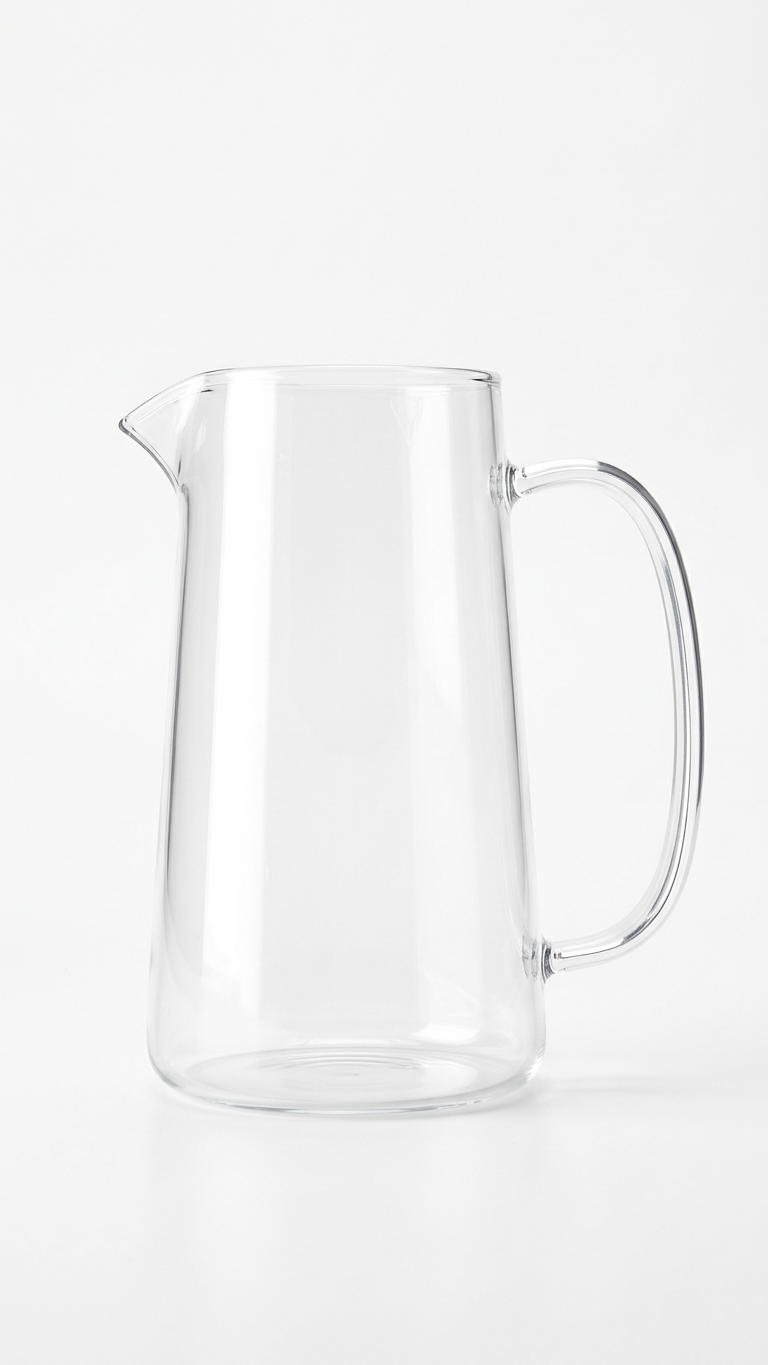 Elegant Glass Beverage Carafe with Handle (750ML) | Multi/Mixed Serving Pitcher for Water, Juice & Drinks - Image 2