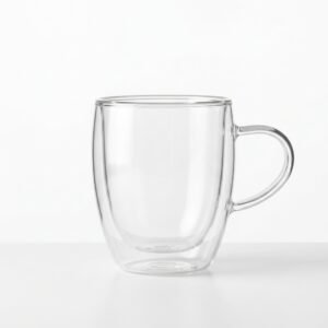 Insulated Double-Walled Glass Coffee Mug Large (450ML) | Multi/Mixed Heat-Resistant Drinkware