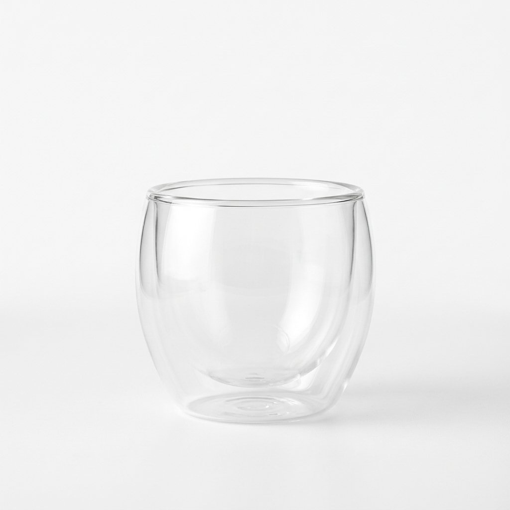 Elegant Double-Walled Glass Espresso & Tea Cup (250ML) | Insulated Multi/Mixed Drinkware