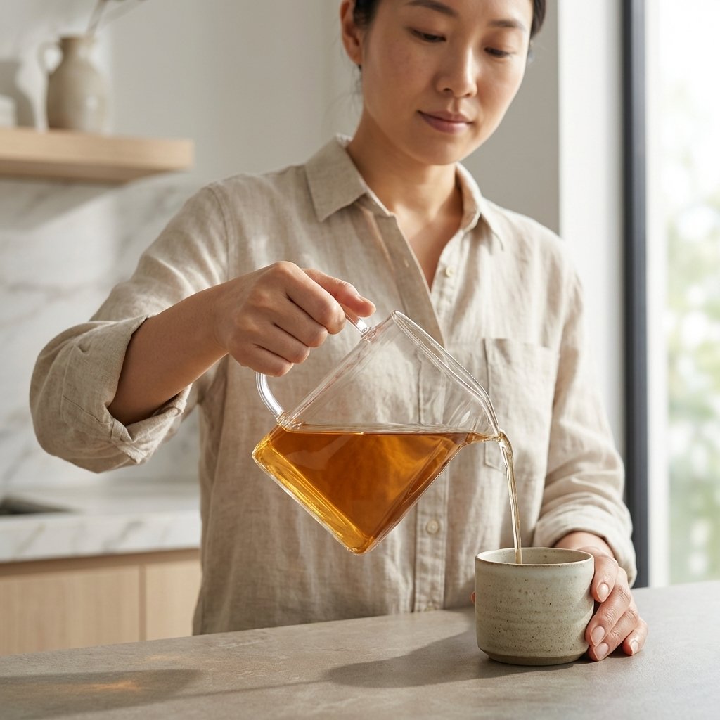 Square Base Glass Gongdao Bei (Fairness Pitcher) 350ML | Multi/Mixed Glass Tea Serving Pitcher