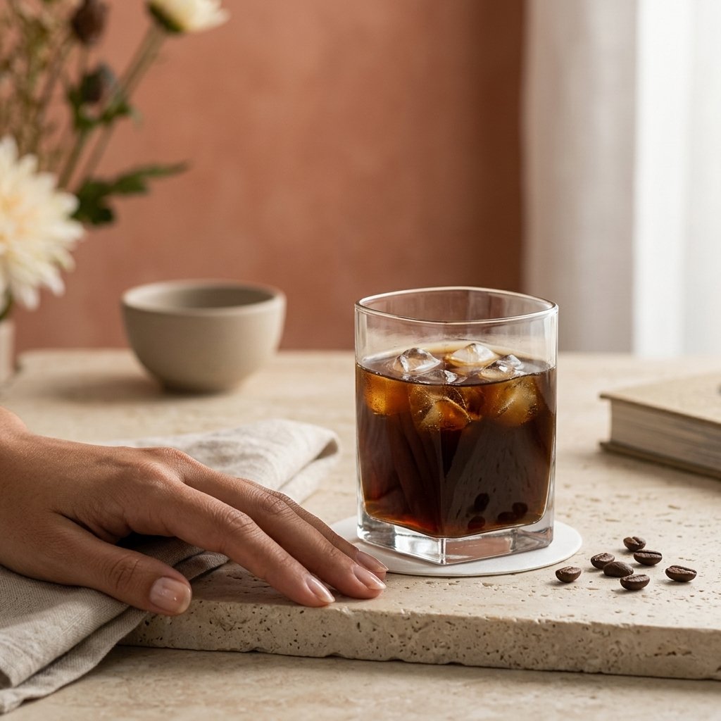 Contemporary Square Base Rocks Tumbler (250ml) | Modern Ceramic Drinkware - Image 2