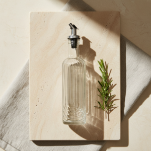 2PK 500ML Oil Bottle Set with Easy Pour Open/Close Spout | Multi Colored Pack | Metal Tray Packaging