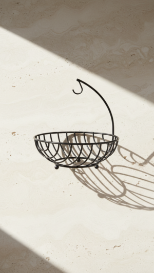 Fruit Basket with Banana Holder | Kitchen Counter Fruit Storage Organizer